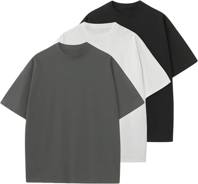 Osized Solids Grey White Black - Xarlo