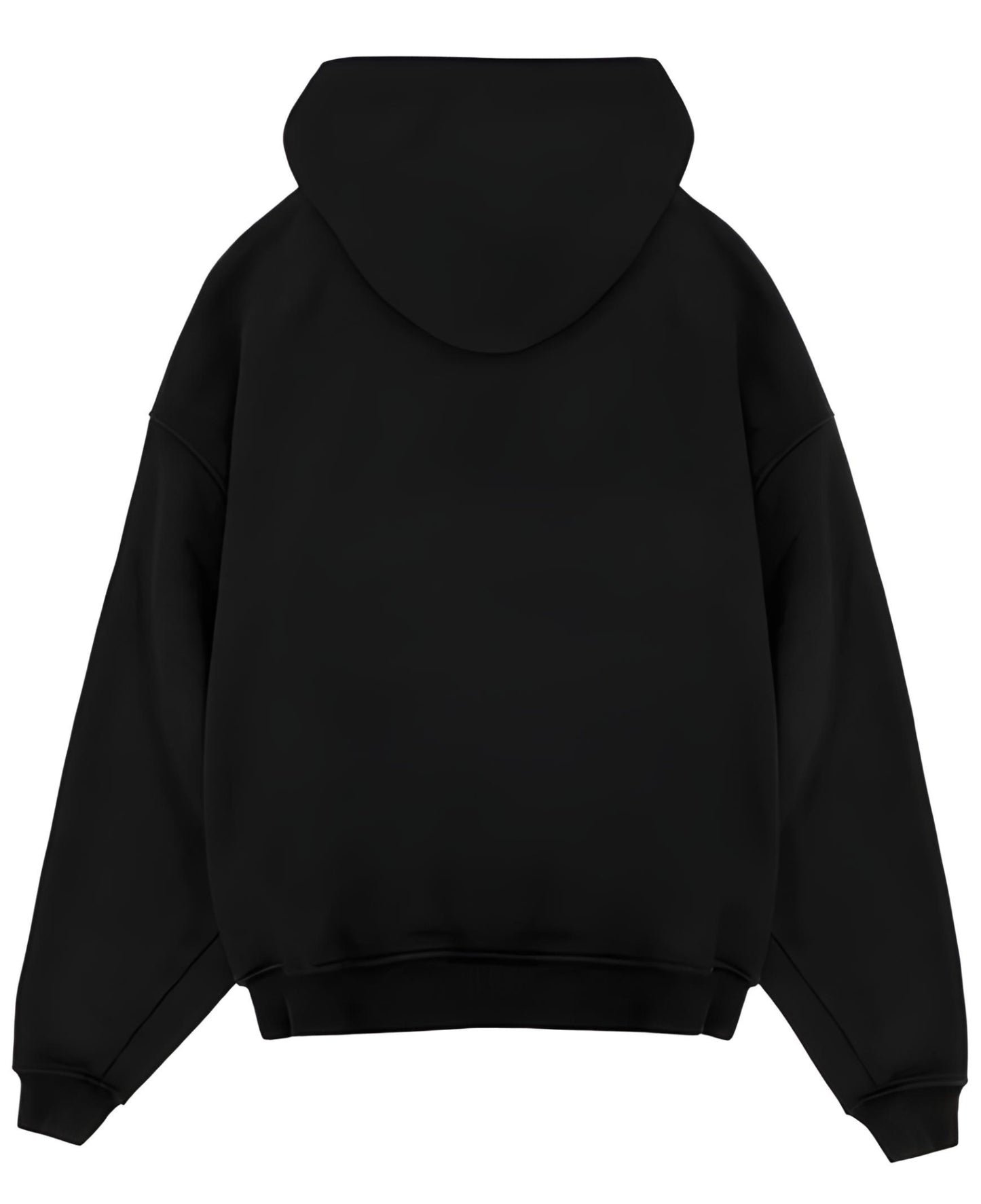 Oversized Black Hoodie with Nusrat Fateh Ali Khan Inspired Lyrics